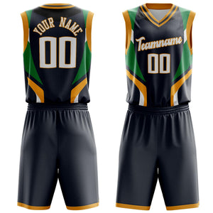 Custom Gray Gold Pattern Basketball Jersey BS03240809JC022