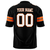 Custom Black White Solid Colour Football Jersey