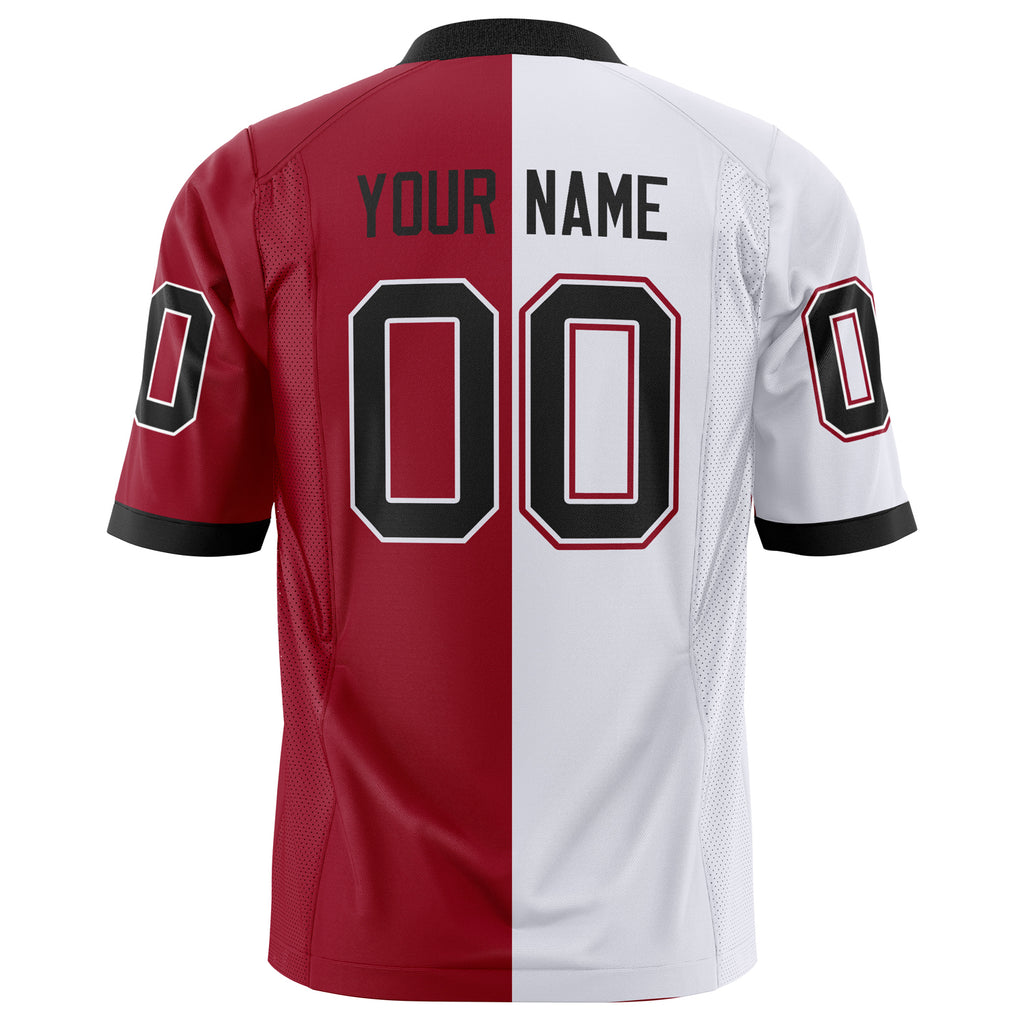 Custom Cardinal White Solid Colour Football Jersey