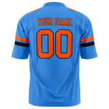 Custom Electric Blue Red Solid Colour Football Jersey