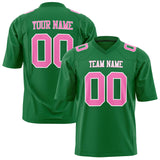 Custom Grass Green Pink Solid Colour Football Jersey