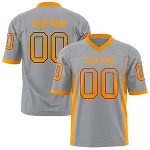 Custom Light Gray Yellow Solid Colour Football Jersey FT01240725LI250