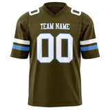Custom Olive White Solid Colour Football Jersey