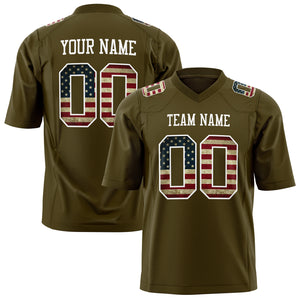 Custom Olive White Solid Colour Football Jersey FT01240725OL340