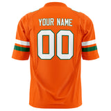 Custom Orange White Solid Colour Football Jersey