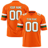 Custom Orange White Solid Colour Football Jersey FT01240725OR356