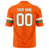 Custom Orange White Solid Colour Football Jersey