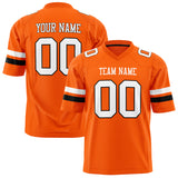 Custom Orange White Solid Colour Football Jersey FT01240725OR359