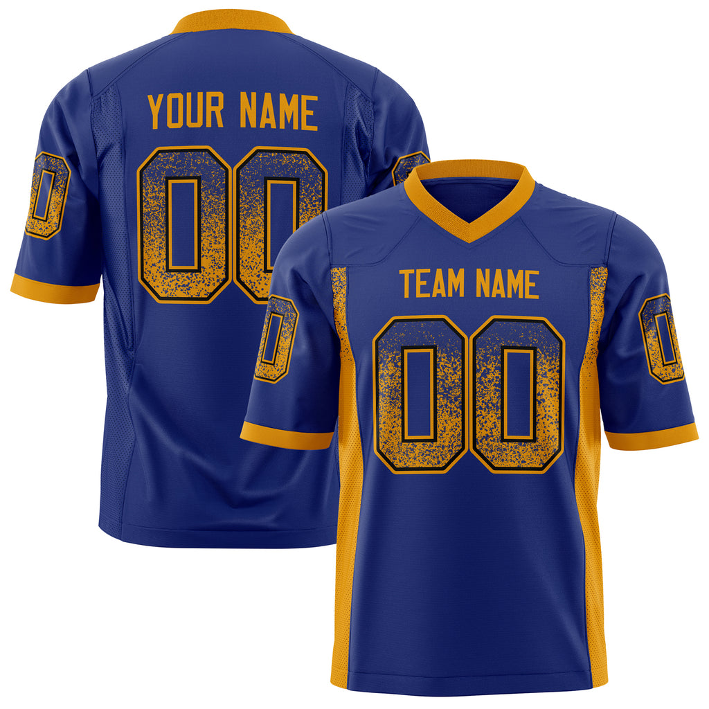 Custom Royal Gold Solid Colour Football Jersey FT01240725RO474