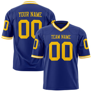 Custom Royal Gold Solid Colour Football Jersey FT01240725RO477