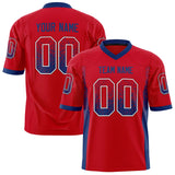 Custom Scarlet Royal Solid Colour Football Jersey