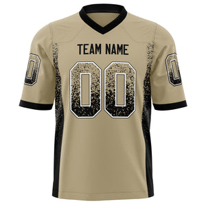 Custom Vegas Gold Black Solid Colour Football Jersey