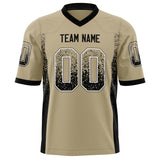 Custom Vegas Gold Black Solid Colour Football Jersey