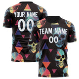 Custom black Skull Soccer Jersey