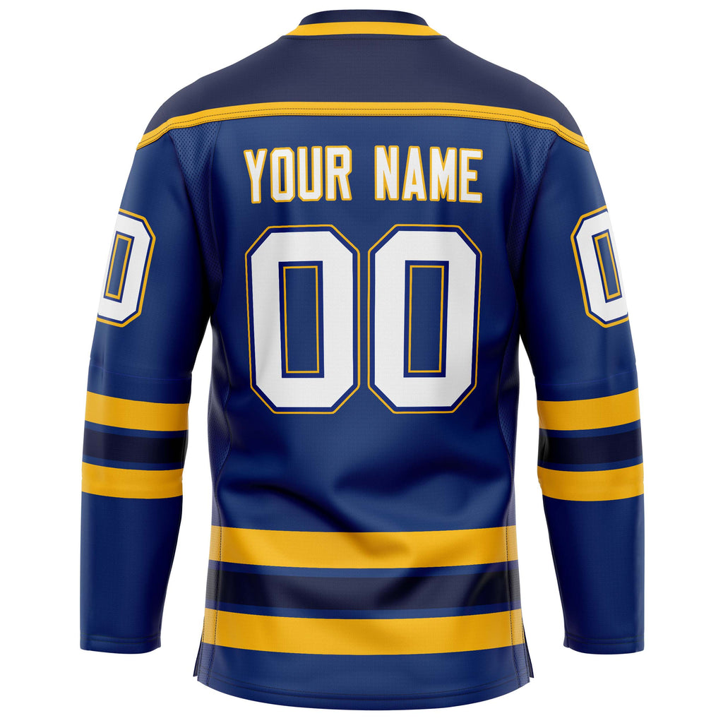 Custom Royal Gold Solid Colour Hockey Jersey