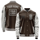 Custom Brown Gray Jacket