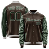 Custom Brown Dark Green Jacket