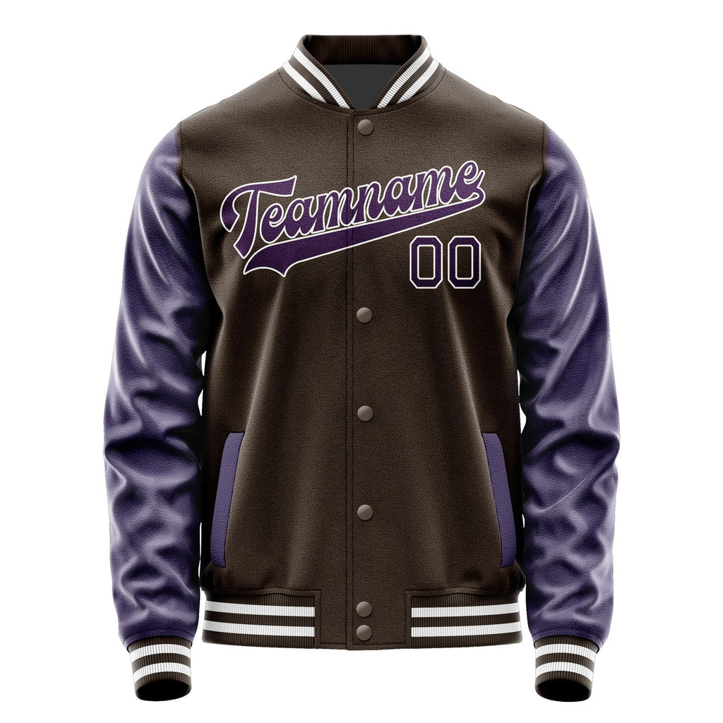 Custom Brown Purple Jacket JA0101070118B31807
