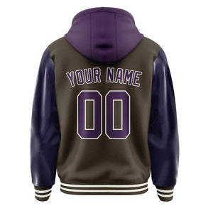 Custom Brown Purple Jacket