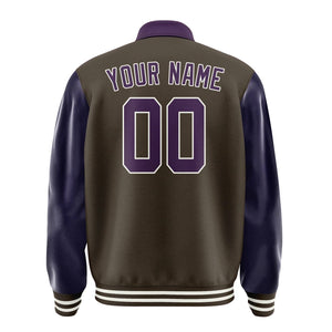 Custom Brown Purple Jacket