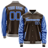 Custom Brown Sky Blue Jacket