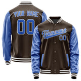 Custom Brown Sky Blue Jacket