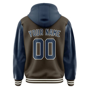 Custom Brown Blue Jacket