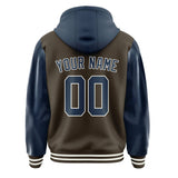 Custom Brown Blue Jacket