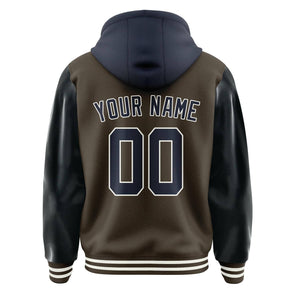 Custom Brown Navy Jacket