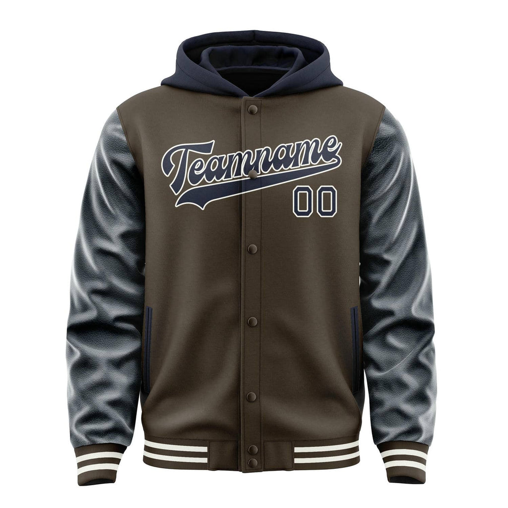 Custom Brown Navy Jacket