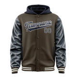 Custom Brown Navy Jacket