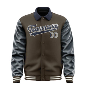 Custom Brown Navy Jacket