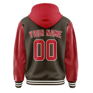 Custom Brown Red Jacket