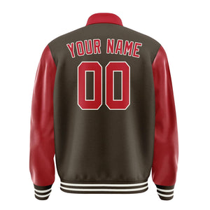 Custom Brown Red Jacket