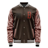 Custom Brown Coral Red Jacket JA010116011817161617