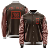 Custom Brown Coral Red Jacket