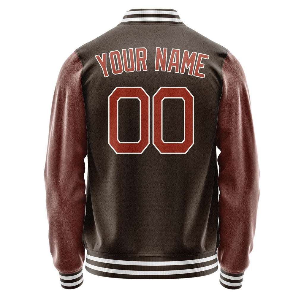 Custom Brown Coral Red Jacket JA0101160118B21816