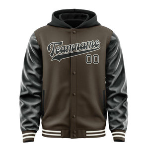 Custom Brown Black Jacket