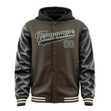 Custom Brown Black Jacket