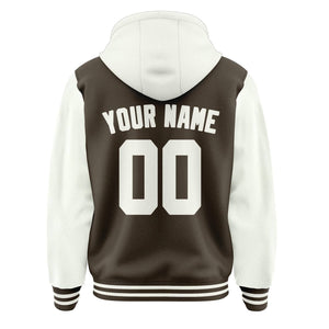 Custom Brown White Jacket