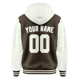 Custom Brown White Jacket