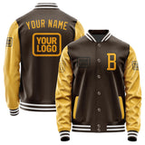 Custom Brown Yellow Jacket