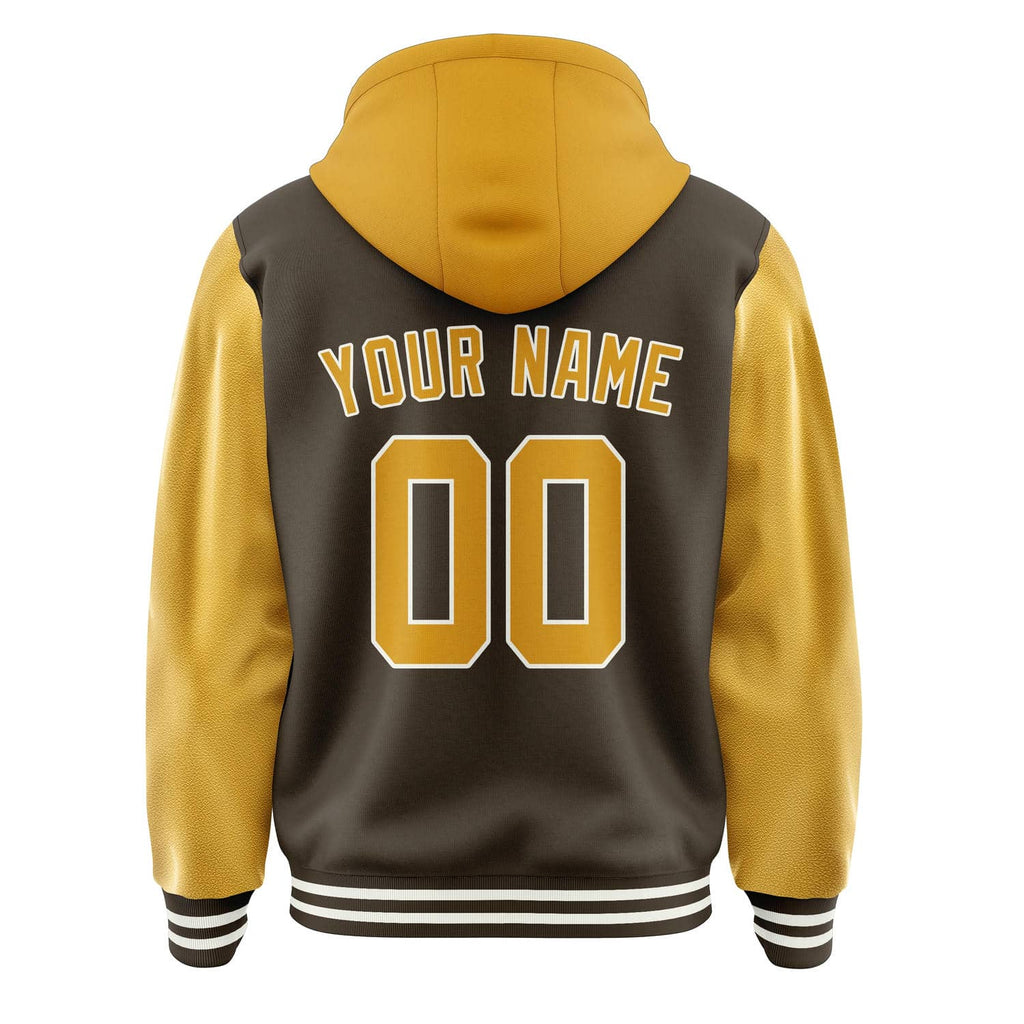 Custom Brown Yellow Jacket