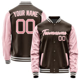 Custom Brown Light Pink Jacket