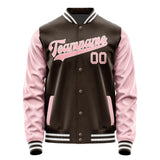 Custom Brown Light Pink Jacket JA0101210118B31821