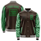 Custom Brown Emerald Green Jacket