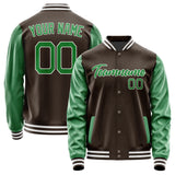 Custom Brown Emerald Green Jacket