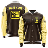 Custom Brown Light Yellow Jacket