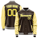 Custom Brown Light Yellow Jacket