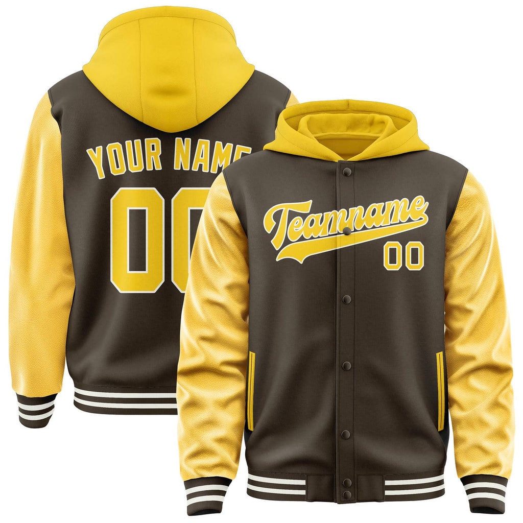 Custom Brown Gold Jacket